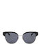 Trussardi Women's Sunglasses with Silver Frame and Gray Lens