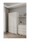 Double Door Wardrobe Kashmir 90x50x180cm