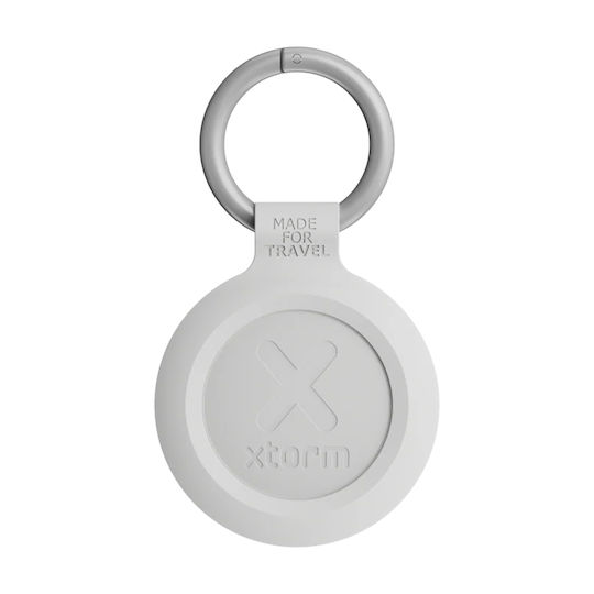 Xtorm Traveltag-style Connected Keychain Tracker Compatible Apple Find My White