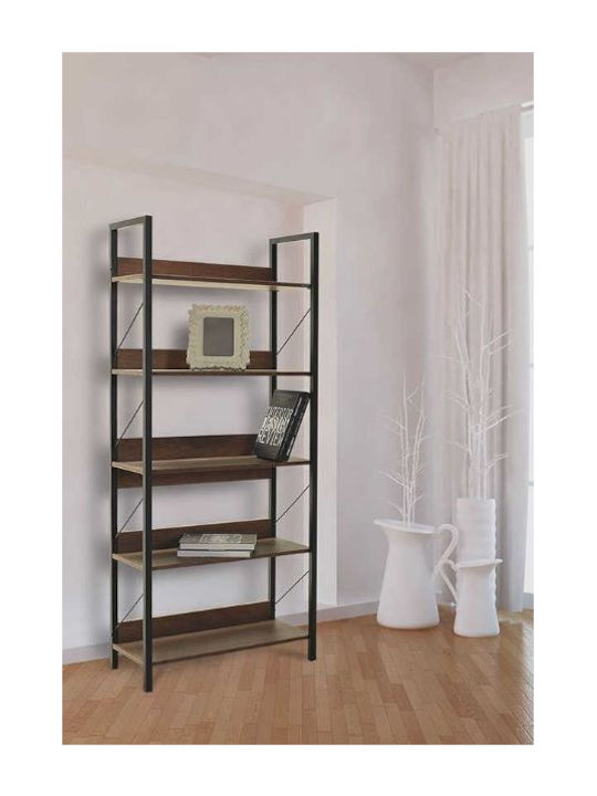 Karriädia Kinder Bücherregale Boden Holz Braune 73x35x172cm
