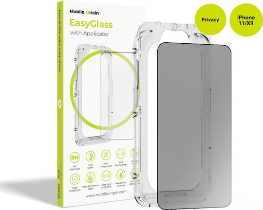 Mobile Origin 2.5D 0.33mm Privacy Tempered Glass (Iphone 11/xr) EGA-P-i11
