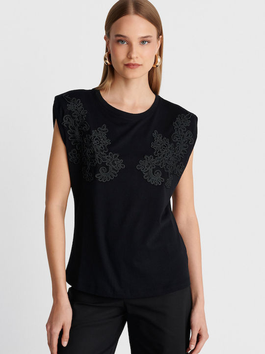Women's Sleeveless Blouse Black