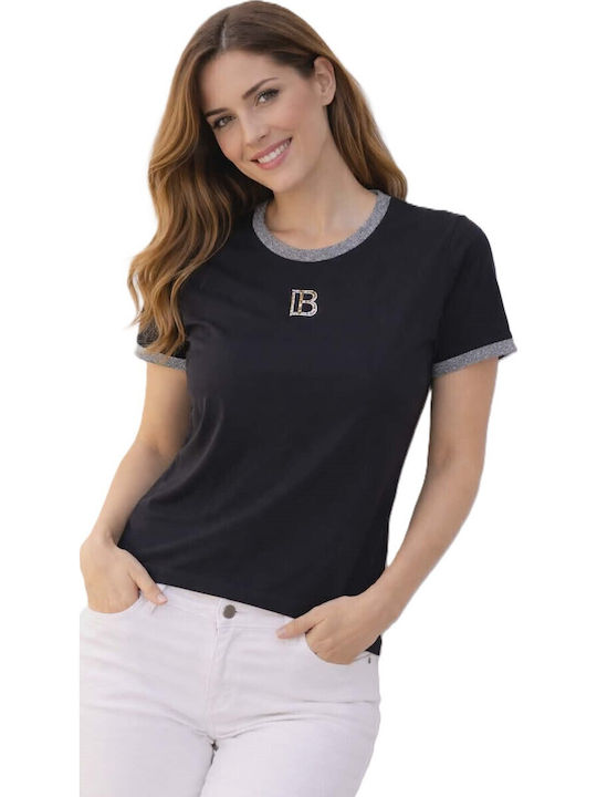 Women's Black Cotton Blouse