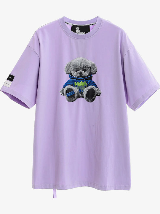 Mod Wave Movement Teddy Тениска Лилава