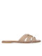 Leather Women's Sandals Beige