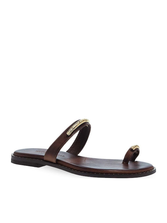 Sandale Casual Damă Din Piele Maro
