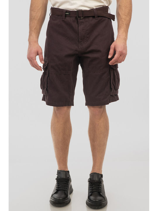Rebase Herren Shorts Cargo Auberginen