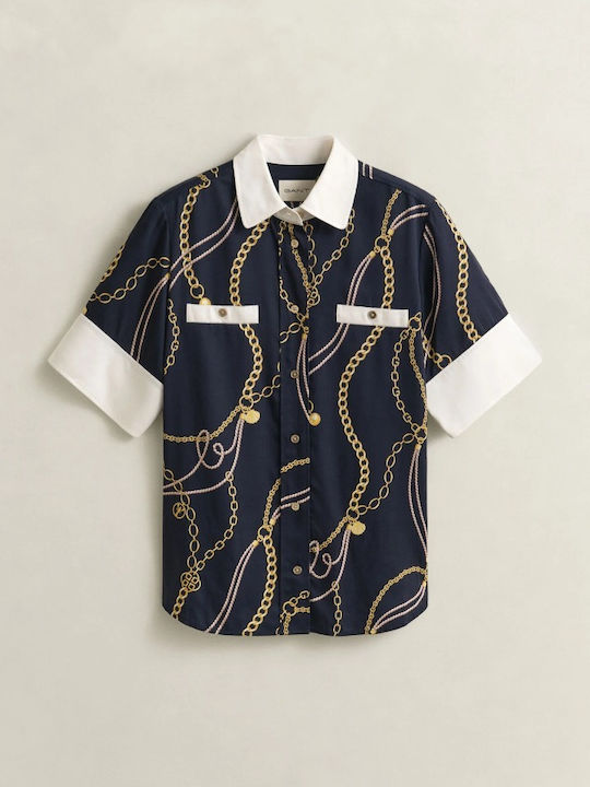 Long Sleeve Women's Shirt Dark Blue
