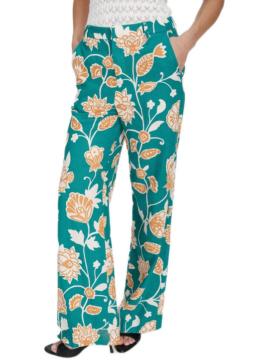 Damen Leinenhose Grün