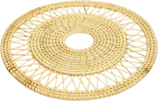 Polihome Round Rattan Placemats 38cm 4 Pieces