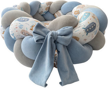 Catriss Baby-Kissen Nest Hellblau 60x80cm