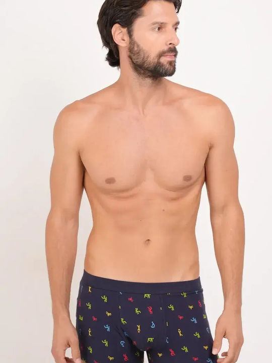 Bonatti Roberto Men's Boxer Blue Printed