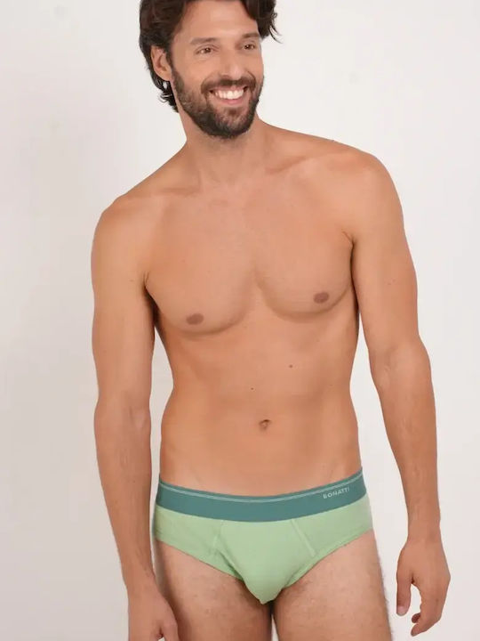 Men's Slip Green Printed