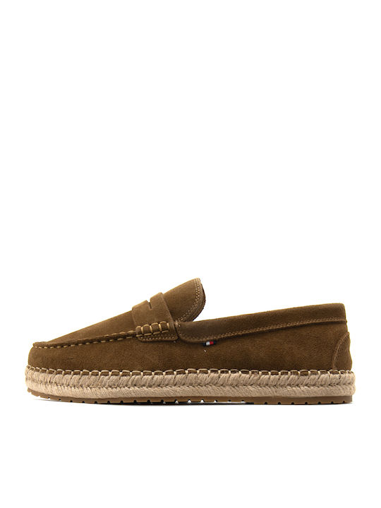 Tommy Hilfiger Suede Herren Mokassins in Braun Farbe Tommy Hilfiger Suede Herren Mokassins in Braun Farbe