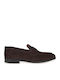 Suede Ανδρικά Loafers σε Καφέ Χρώμα