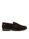 Suede Ανδρικά Loafers σε Καφέ Χρώμα