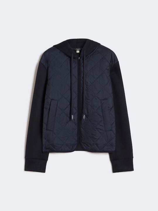 Women's Puffer Jacket Waterproof for Winter Navy