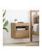 Wooden Brown Bedside Table 40x30x40cm