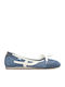 Damen Ballerinas in Hellblau Farbe