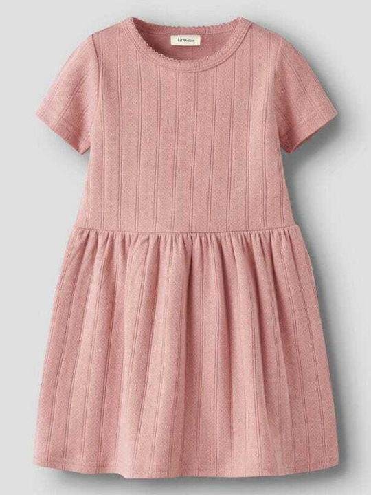 Παιδικό Φόρεμα Κοντομάνικο Misty Rose