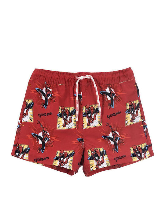 Superheroes Kids Swimwear Swim Shorts Red