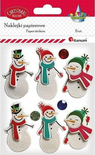 3d Paper Stickers Treasure Chest 6pcs Titanum