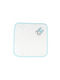 Baby Star Tiny Friends Shoulder Burp Cloth Cotton Turquoise 30x30cm 1078B