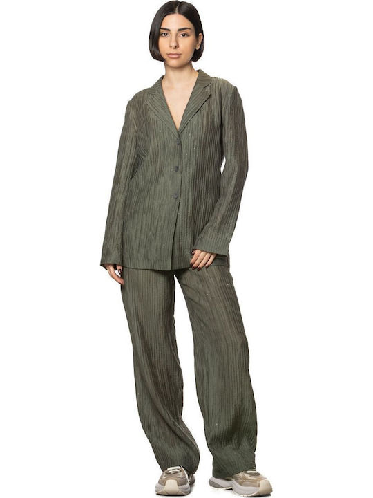Emporio Armani Women's Blazer Green