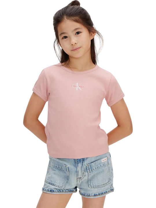 Calvin Klein Kids Top Pink LVCKSJB11G TFL