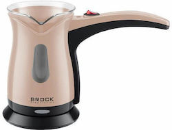 Brock Ηλεκτρικό Μπρίκι 500W με Χωρητικότητα 500ml Μπεζ