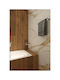 Piccadilly Single Wall-Mounted Bathroom Rail with Screws Silver