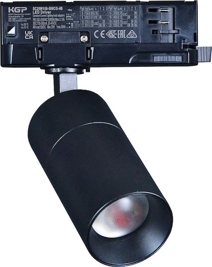 Adeleq Led Natural White Spot In Black Colour