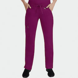 Healing Hands Tamara Female Medical Pants Burgundy