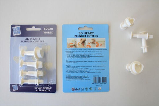 Cookie Cutter Hearts 3D Spring X4 16 19 22 18mm