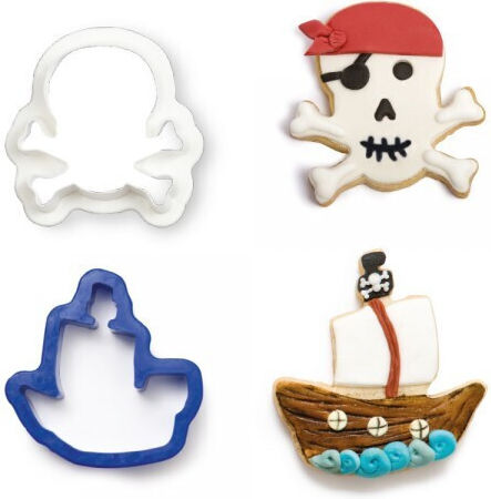 Set Cookie Cutter Craniu Nava Pirat X2 6.5x6 H 2.2 Cm & 7.5x7 H 2.2cm Set Cookie Cutter Craniu Nava Pirat X2 6.5x6 H 2.2 Cm & 7.5x7 H 2.2cm