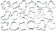 Cookie Cutter Set Christmas X18 80mm