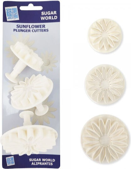 Sugarworld Kuchenringe / Plätzchenausstecher Heliotrop Elastik X3 55 65 80mm