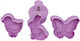 Cookie Cutter Set Rabbit Chicken Egg Butterfly Spring X4 31-51x41-49mm