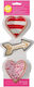 Cutter Set Straight Heart Wavy Heart Arrow X3 80mm