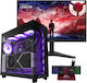Vengeance Epic-V82 NZXT Edition Гейминг Настолен Компютър (Ryzen 7-5700/32GB DDR4/1TB SSD/Radeon RX 9060/Без Операционна Система) и Монитор Lenovo LEGION IPS Гейминг Монитор 23.8"