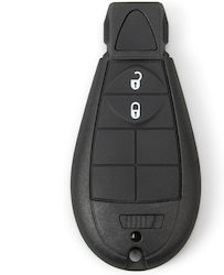 Калъф за Автомобилен Ключ с Острие с 2 Бутона за Chrysler / Jeep / Dodge
