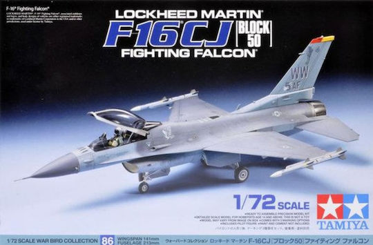 Tamiya Lockheed Martin F-16cj Block 50 Fighting Falcon 1/72 Σετ Μοντελισμού