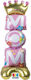Foil Balloon Stand Up 3D Maxi 39 X 112 X 39 Cm Pink