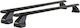 Menabo – Aluminum Black Car Roof Bars Omega Plus Medium 112cm Safe Load Caps – 2 Pieces 16080/mb 16080/mb