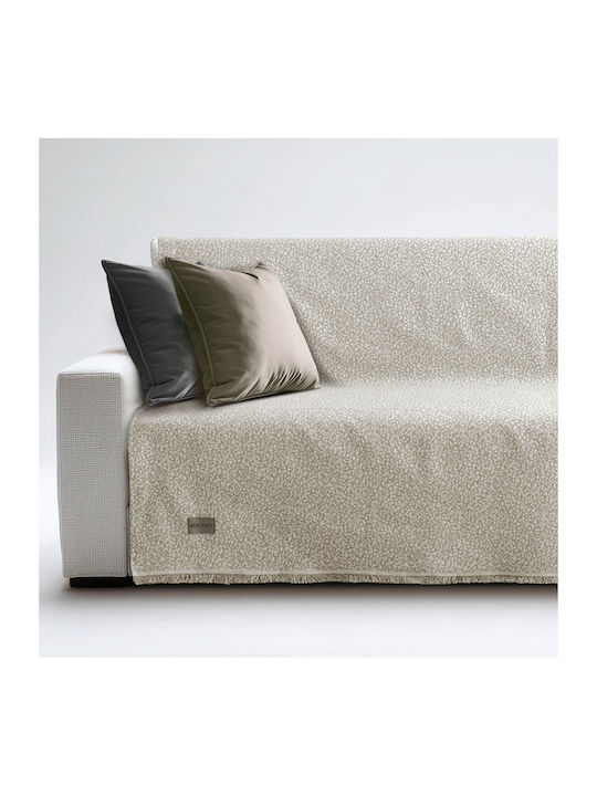Lino Home Ριχτάρι Τριθέσιου Καναπέ 180x300εκ. Avorio