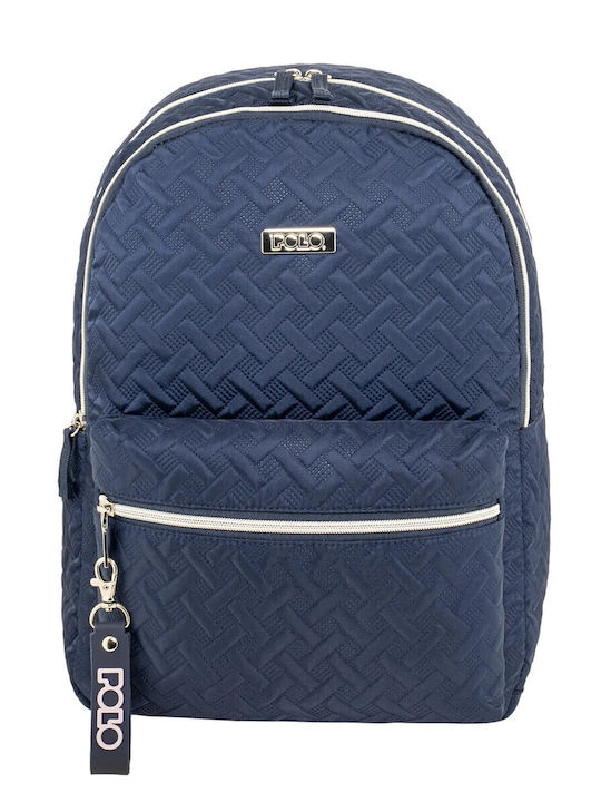 Polo Gridon Σχολική Τσάντα Πλάτης Dark Blue με ...