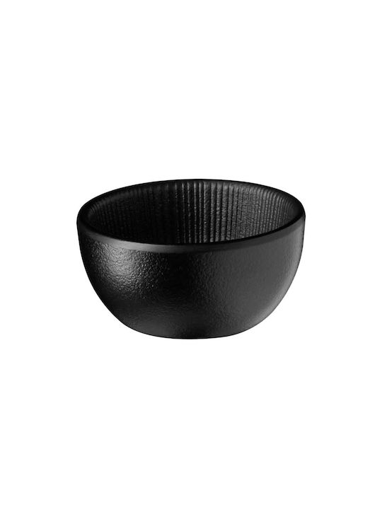 APS Round Black Melamine Serving Bowl with Diameter 7cm