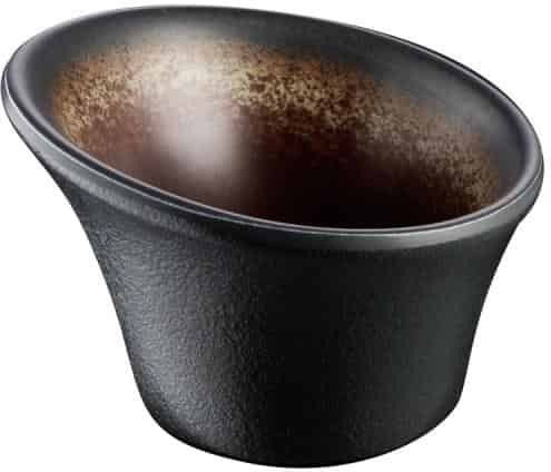 APS APS Servierschale Rund aus Melamin Braune mit Durchmesser 8cm