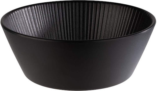 APS Serving Bowl Round Melamine Black Diameter 20.5cm
