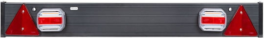 Trailer Bar 2 LED Lights + 2 Triangle Reflectors 12-24v 1100x140mm JBM JBM-54163